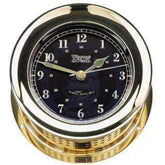 Atlantis Premiere Quartz Ship's Bell Clock with Black Dial (Weems & Plath 200101)
